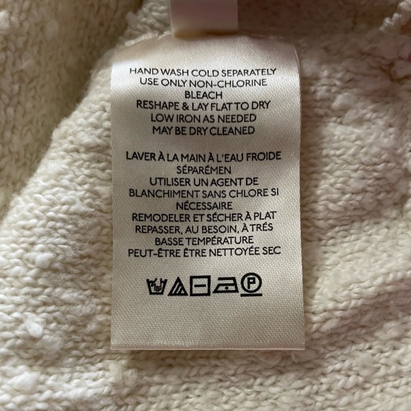 Free People “Found My Friend” Pullover Crewneck Sweater Cream Size Small NWT - Picture 10 of 11